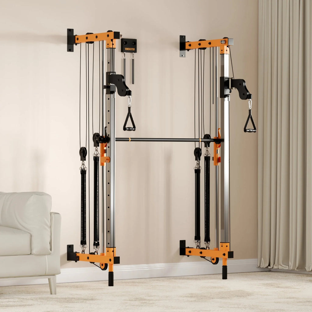 Folding Wall-Mounted Smith Machine