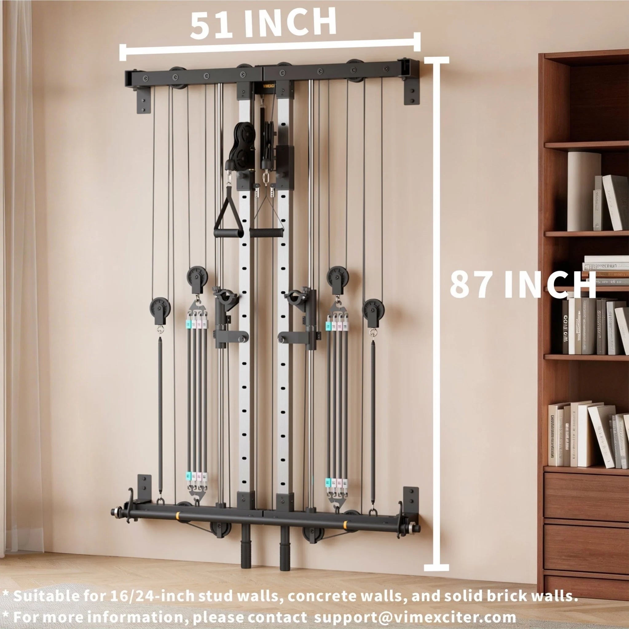 Folding Wall-Mounted Smith Machine