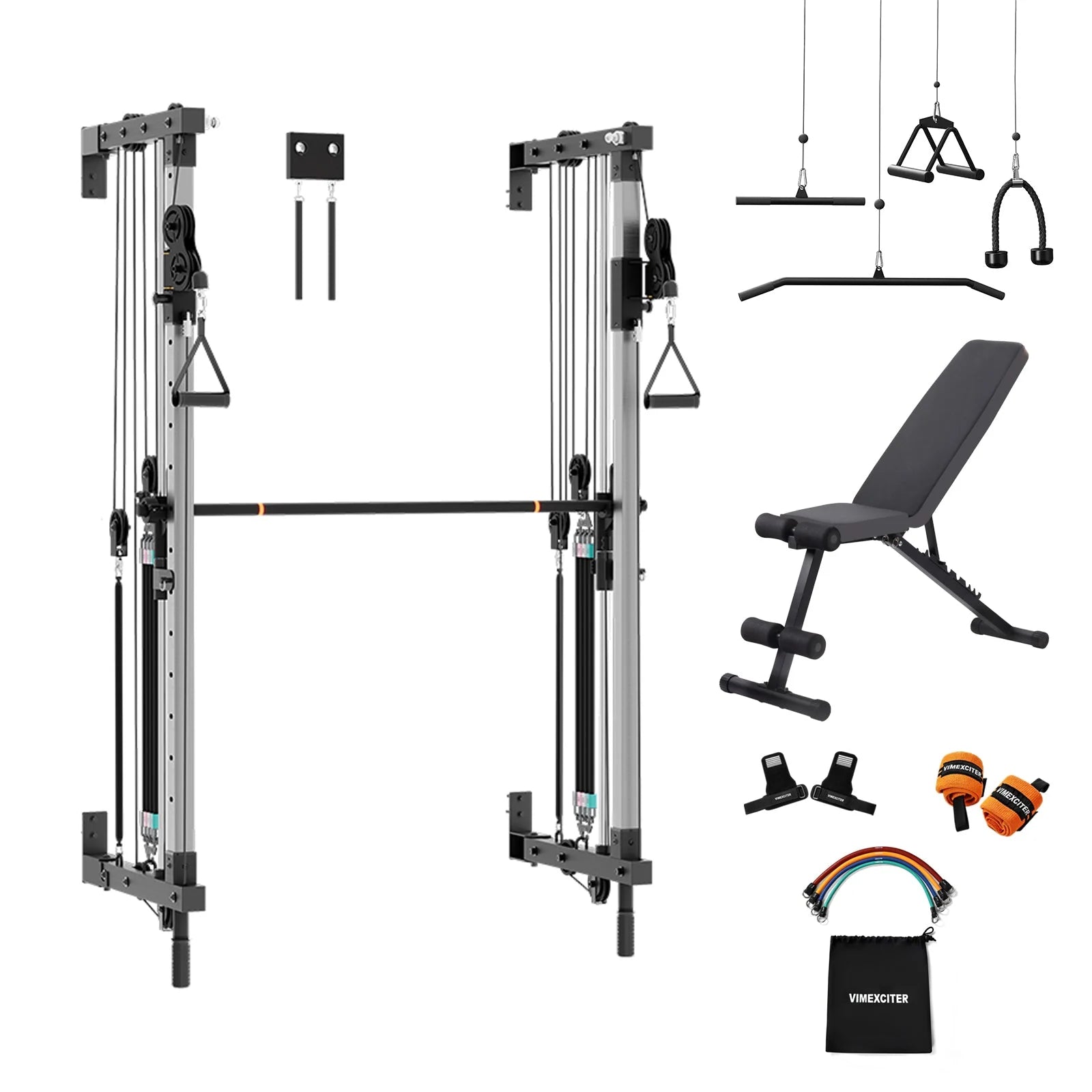 Folding Wall-Mounted Smith Machine