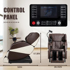 2026 Zero Gravity Full Body Massage Chair Recliner with 10 Rollers Airbags Heating Foot Massage Bluetooth Speaker, Custom