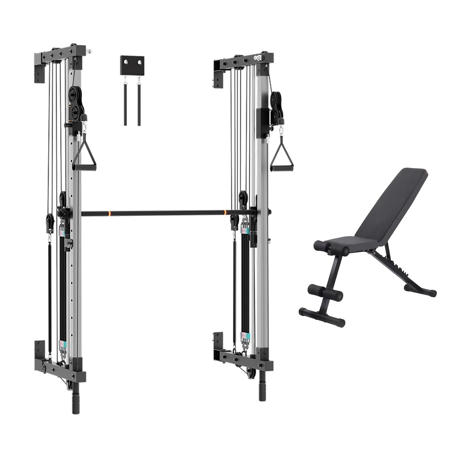 Folding Wall-Mounted Smith Machine