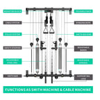 Folding Wall-Mounted Smith Machine